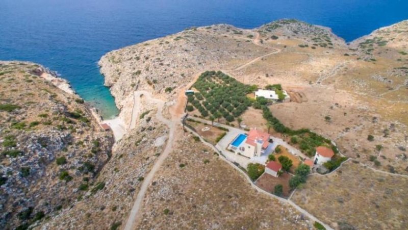 Kokkino Chorio Kreta, Kokkino Chorio: Villa mit spektakulärem Blick auf das Meer und den Sonnenuntergang zu verkaufen Haus kaufen